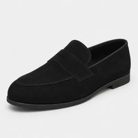 Noble Chaussure Mocassin Homme Daim Mocassin En Daim Noir