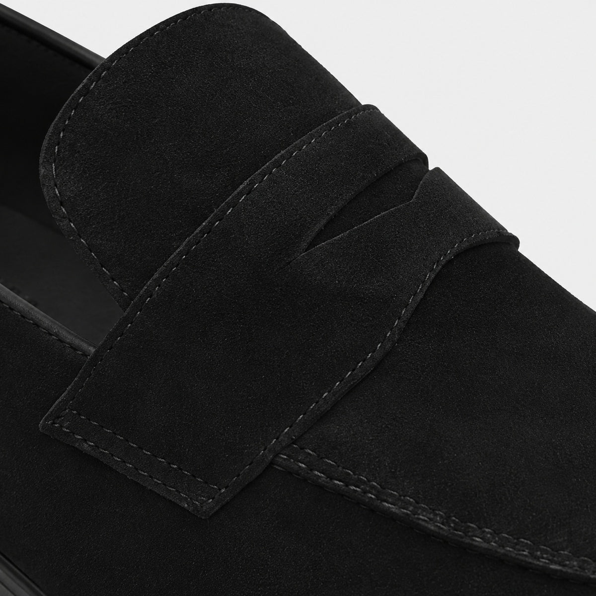 Noble Chaussure Mocassin Homme Daim Mocassin En Daim Noir