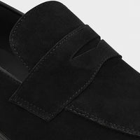 Noble Chaussure Mocassin Homme Daim Mocassin En Daim Noir