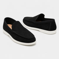 Noble Chaussure Mocassin Homme Daim Mocassin En Daim Noir Pour Homme