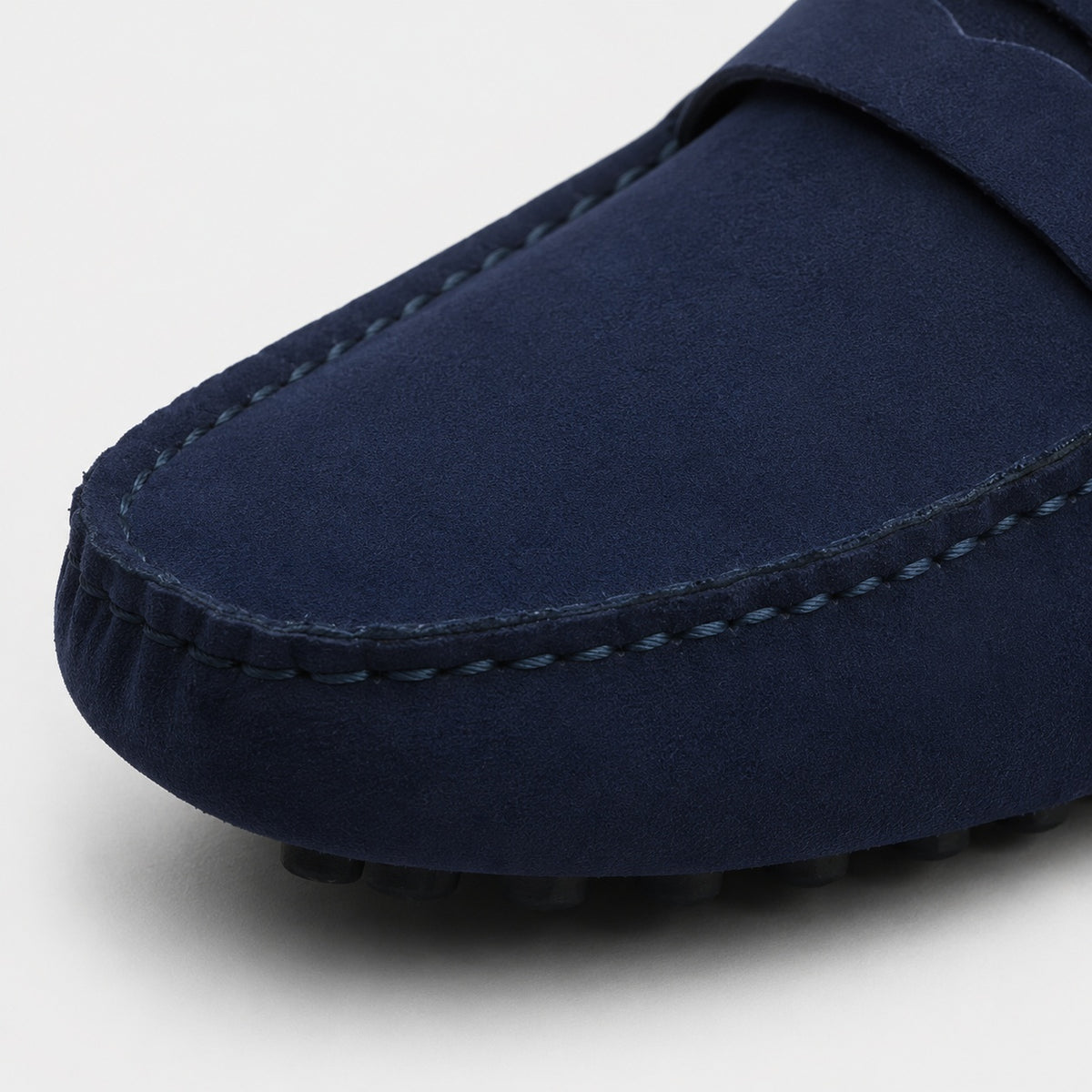 Noble Chaussure Mocassin Homme Daim Mocassin Homme Bleu Daim