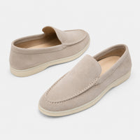 Noble Chaussure Mocassin Homme Daim Mocassin Homme Daim Beige