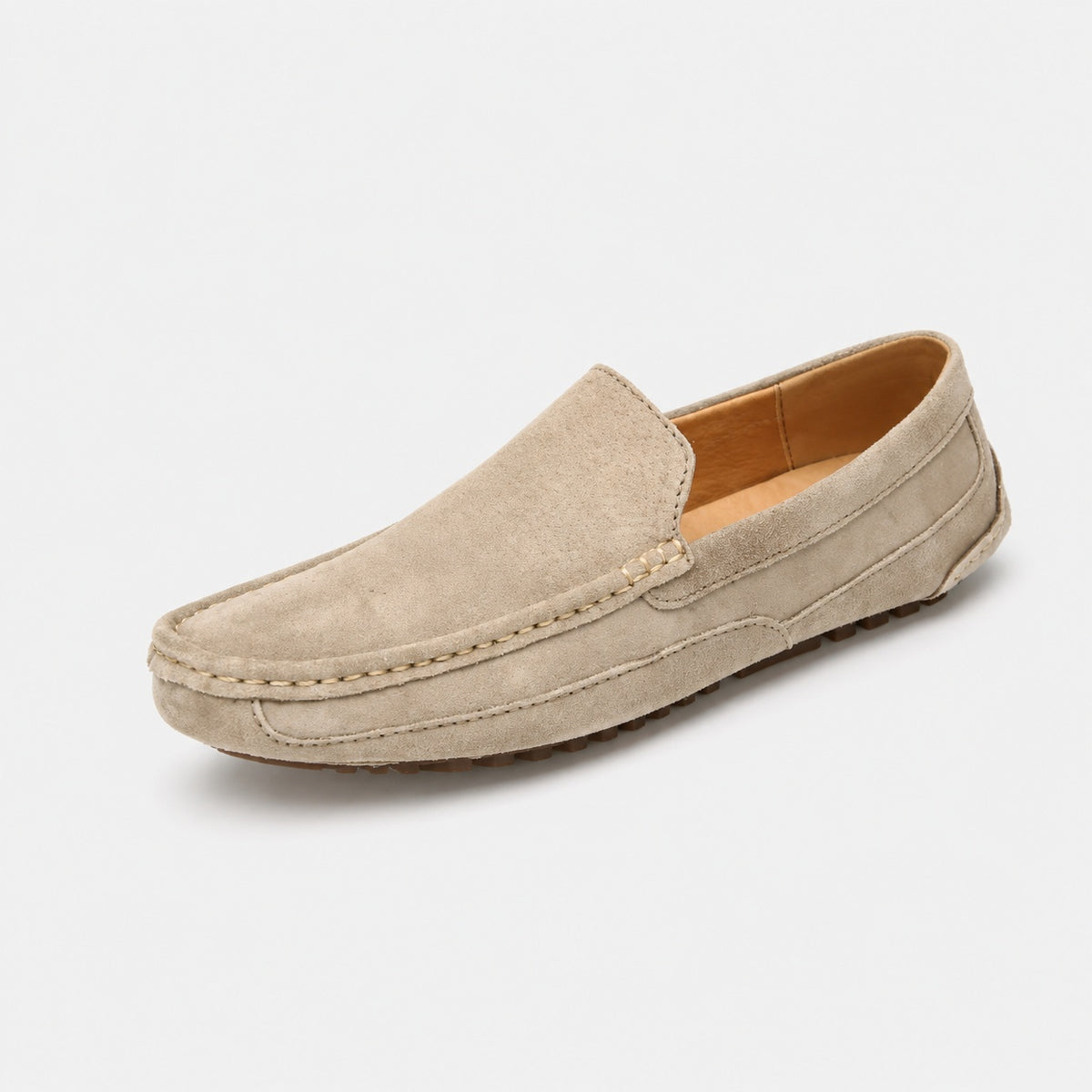 Noble Chaussure Mocassin Homme Daim Mocassin Homme Daim Beige Confort