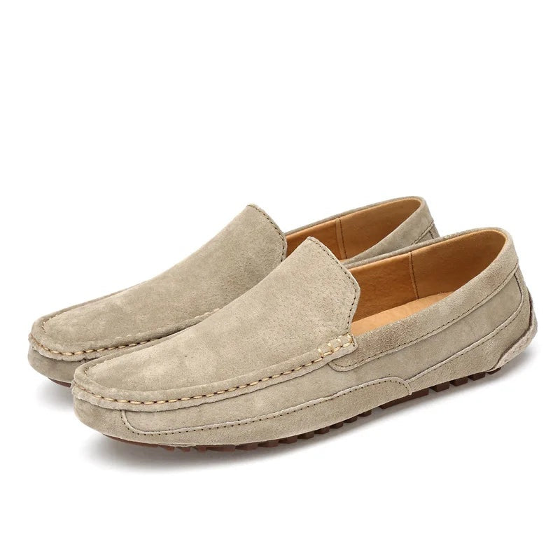 Noble Chaussure Mocassin Homme Daim Mocassin Homme Daim Beige Confort