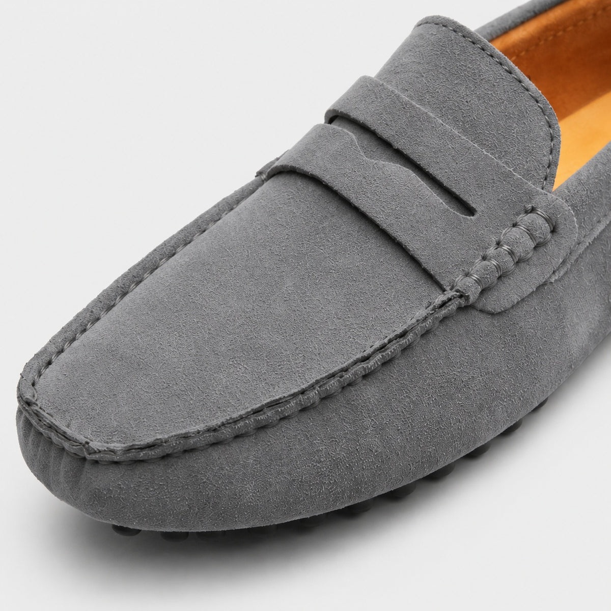 Noble Chaussure Mocassin Homme Daim Mocassin Homme Daim Gris