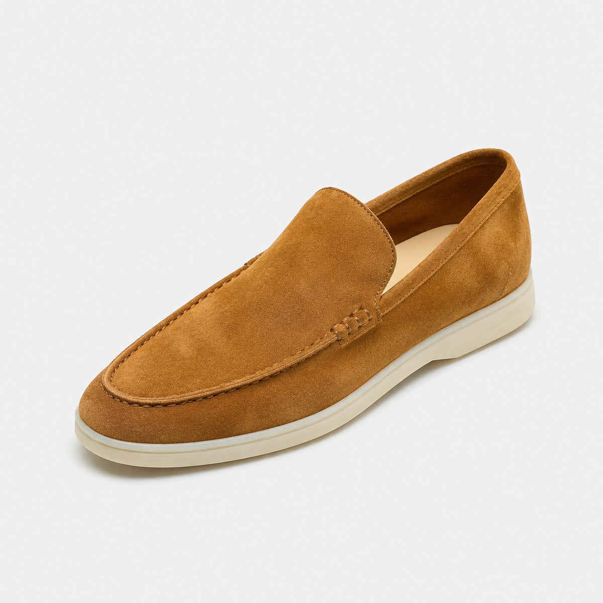 Noble Chaussure Mocassin Homme Daim Mocassin Homme Daim Marron