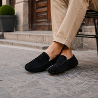 Noble Chaussure Mocassin Homme Daim Mocassin Homme Daim Noir