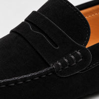 Noble Chaussure Mocassin Homme Daim Mocassin Homme Daim Noir