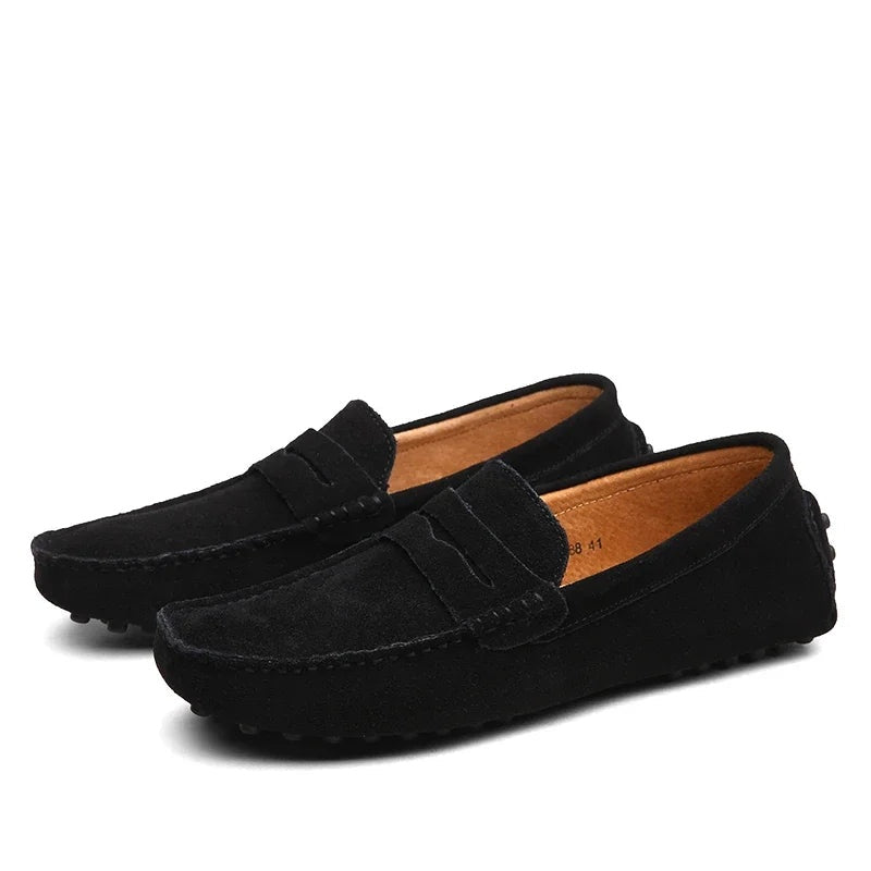 Noble Chaussure Mocassin Homme Daim Mocassin Homme Daim Noir