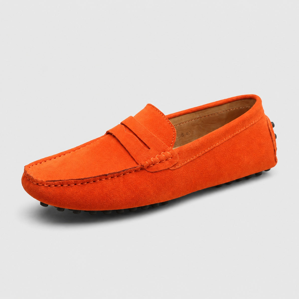 Noble Chaussure Mocassin Homme Daim Mocassin Homme Daim Orange