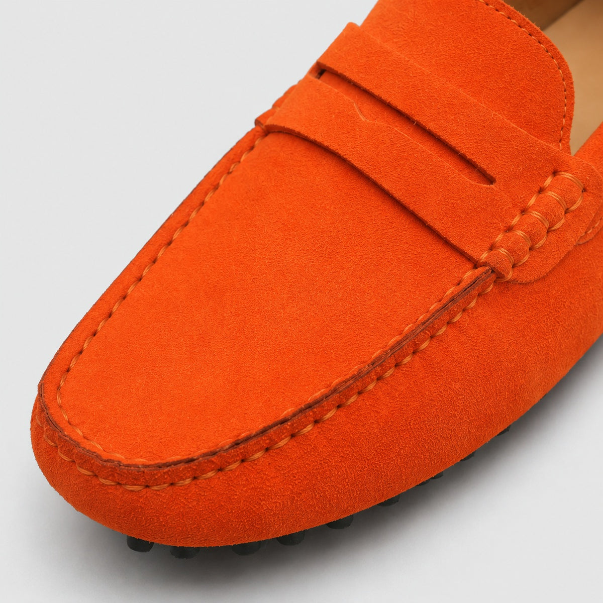 Noble Chaussure Mocassin Homme Daim Mocassin Homme Daim Orange