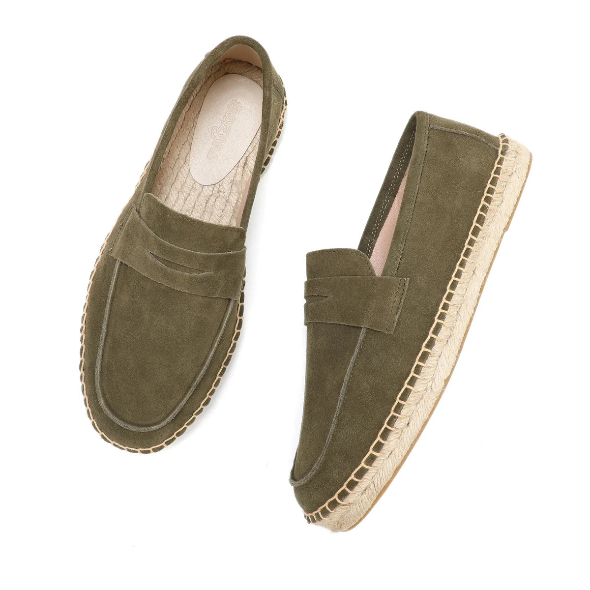 Noble Chaussure Mocassin Homme Daim Mocassin Homme Daim Semelle Tressée