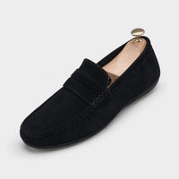 Noble Chaussure Mocassin Homme Daim Mocassin Homme En Daim Noir