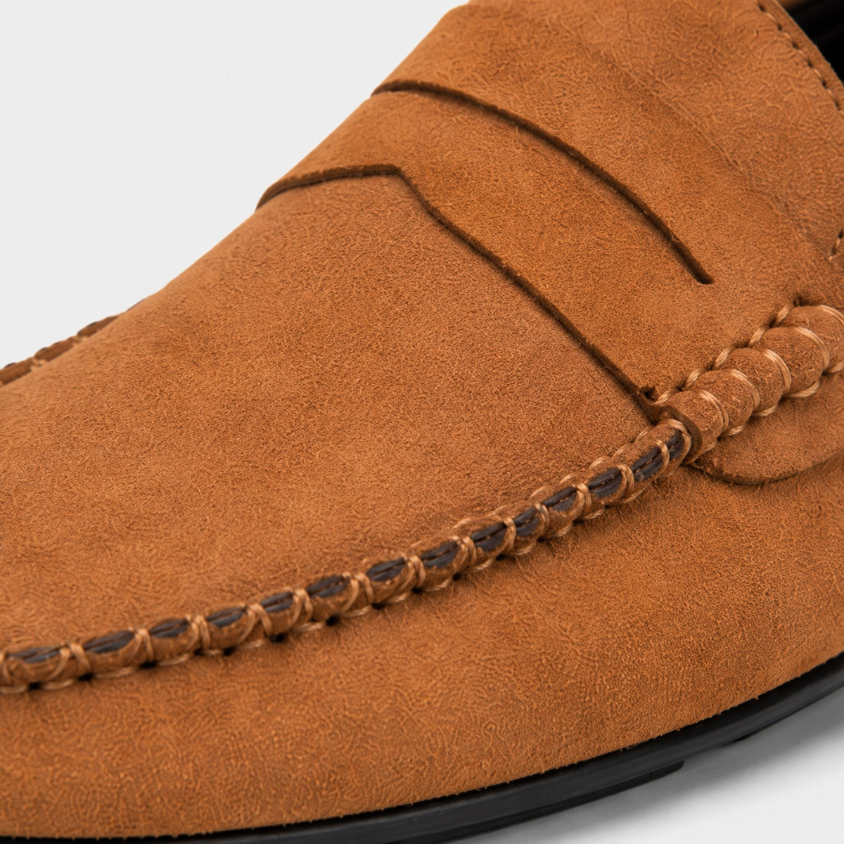 Noble Chaussure Mocassin Homme Daim Mocassin Homme Marron Clair En Daim Décontracté