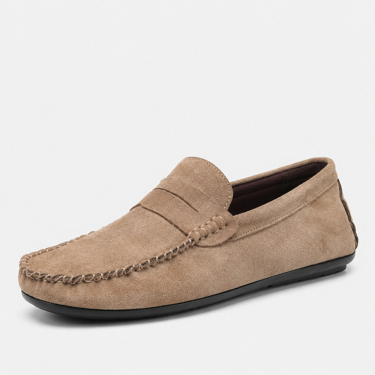 Noble Chaussure Mocassin Homme Daim Mocassin Homme Marron En Daim Décontracté