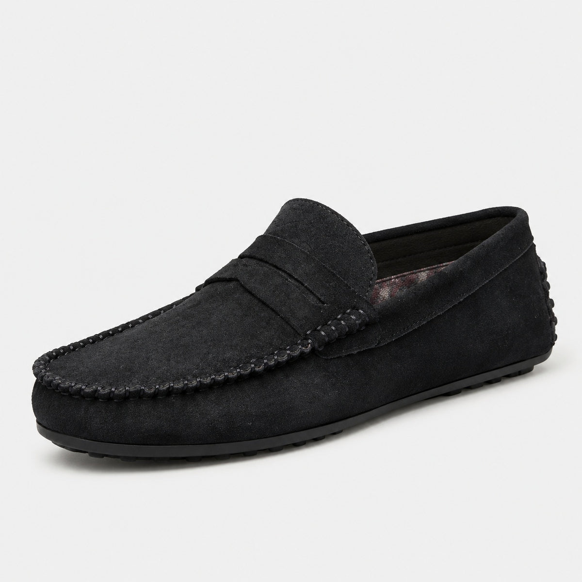 Noble Chaussure Mocassin Homme Daim Mocassin Homme Noir En Daim Décontracté