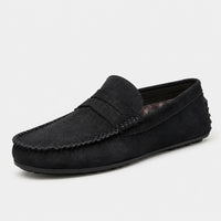 Noble Chaussure Mocassin Homme Daim Mocassin Homme Noir En Daim Décontracté