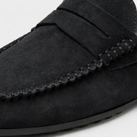 Noble Chaussure Mocassin Homme Daim Mocassin Homme Noir En Daim Décontracté