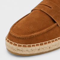Noble Chaussure Mocassin Homme Daim Mocassin Marron Compensé En Daim