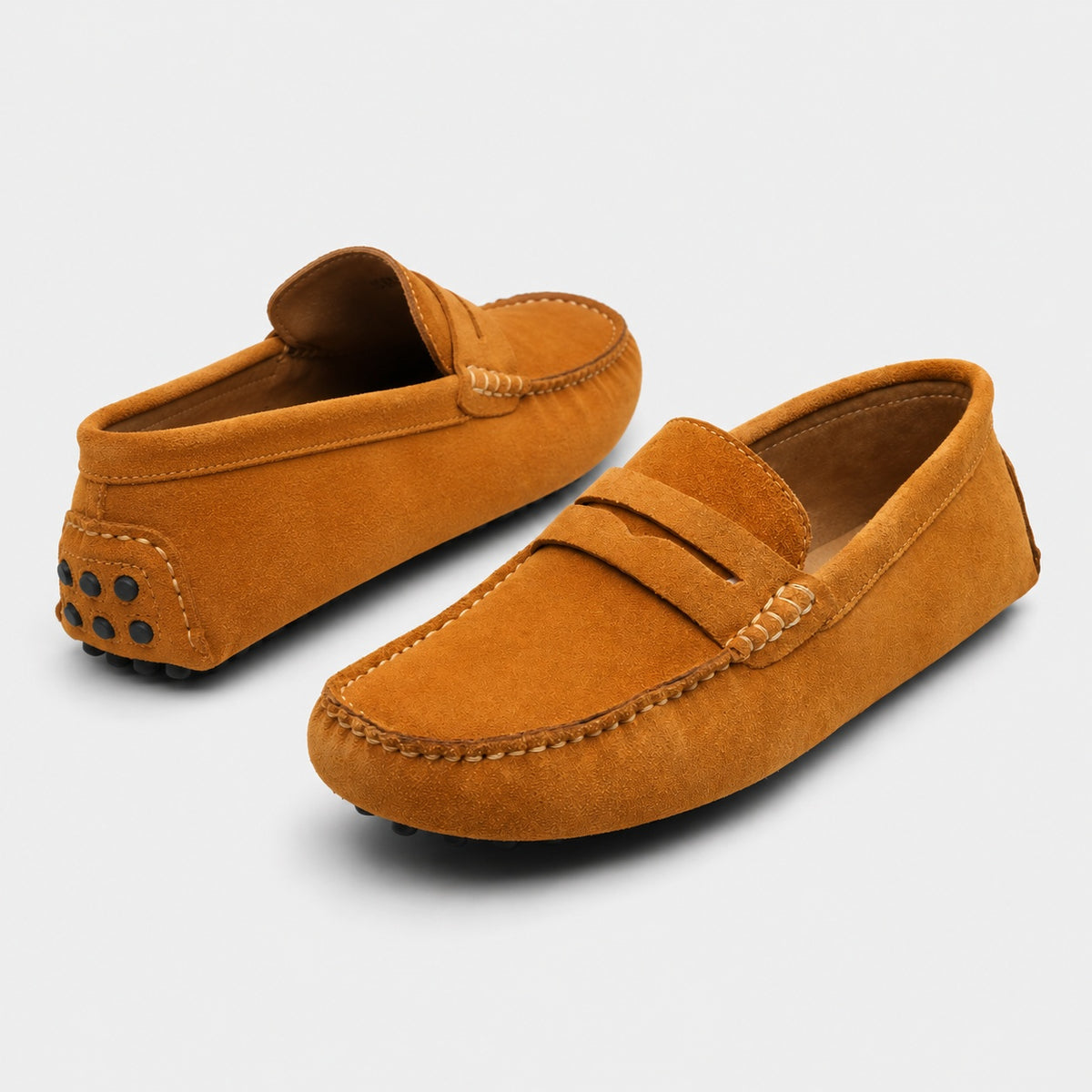 Noble Chaussure Mocassin Homme Daim Mocassins Daim Marron Homme