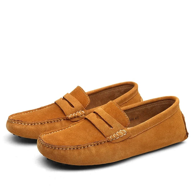 Noble Chaussure Mocassin Homme Daim Mocassins Daim Marron Homme
