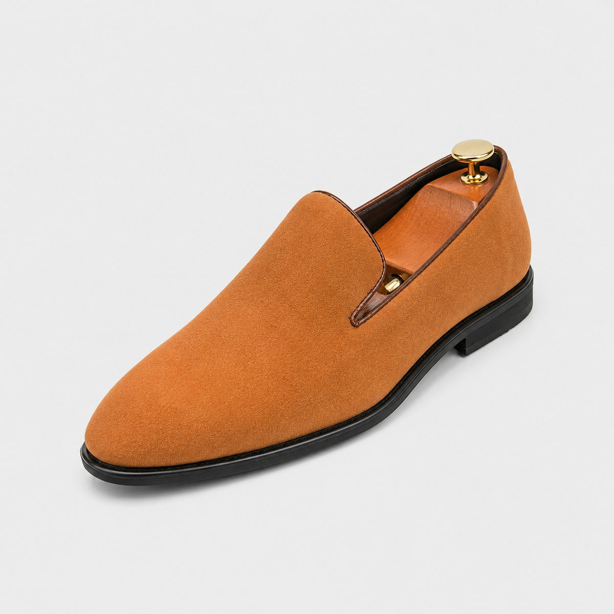 Noble Chaussure Mocassin Homme Daim Mocassins Homme en Daim Premium Camel