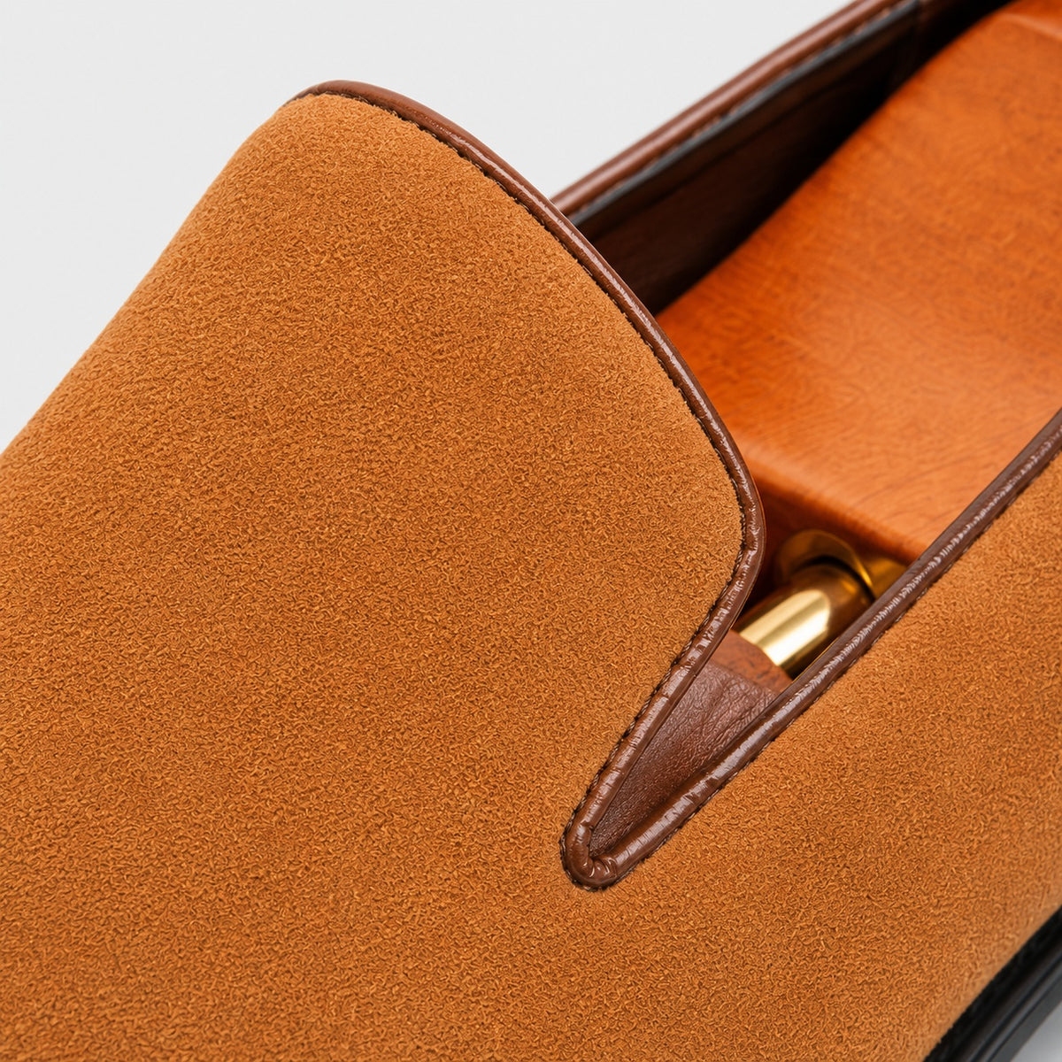 Noble Chaussure Mocassin Homme Daim Mocassins Homme en Daim Premium Camel
