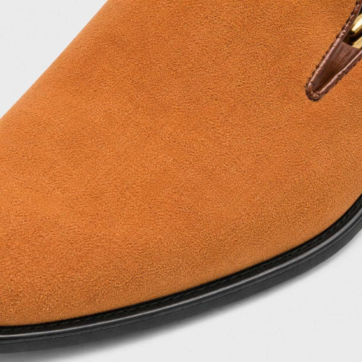 Noble Chaussure Mocassin Homme Daim Mocassins Homme en Daim Premium Camel
