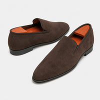 Noble Chaussure Mocassin Homme Daim Mocassins Homme en Daim Premium Marron