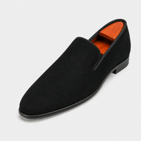 Noble Chaussure Mocassin Homme Daim Mocassins Homme en Daim Premium Noir