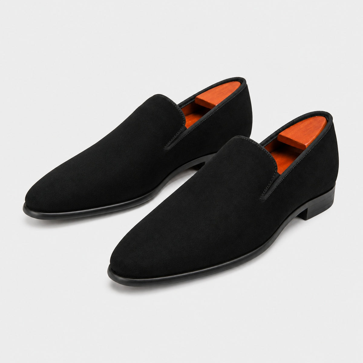 Noble Chaussure Mocassin Homme Daim Mocassins Homme en Daim Premium Noir