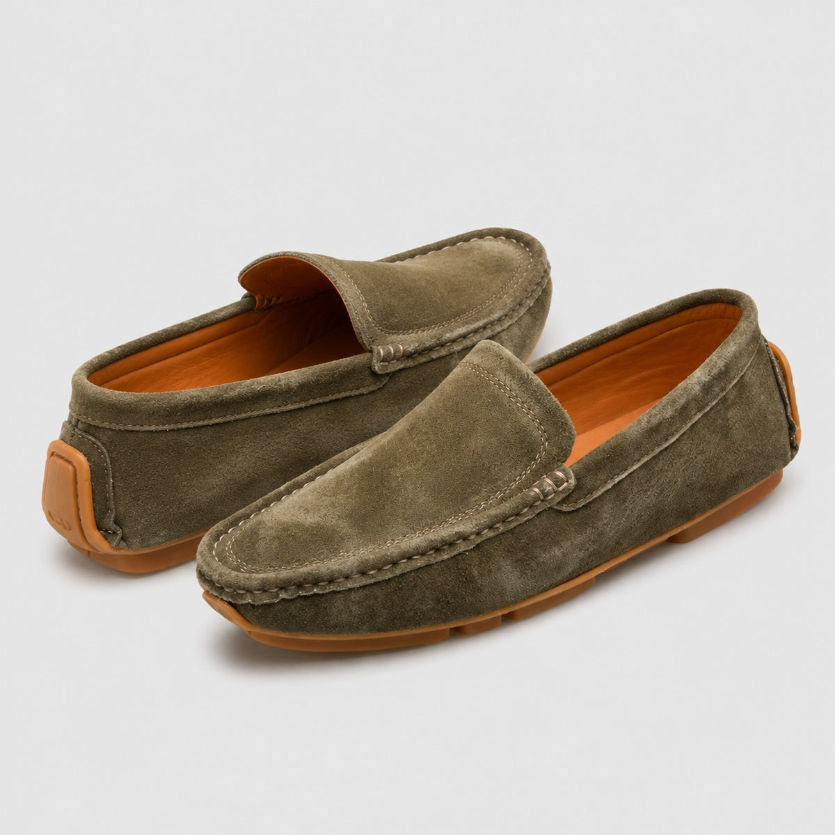 Noble Chaussure Mocassin Homme Daim Mocassins Homme En Daim Vert