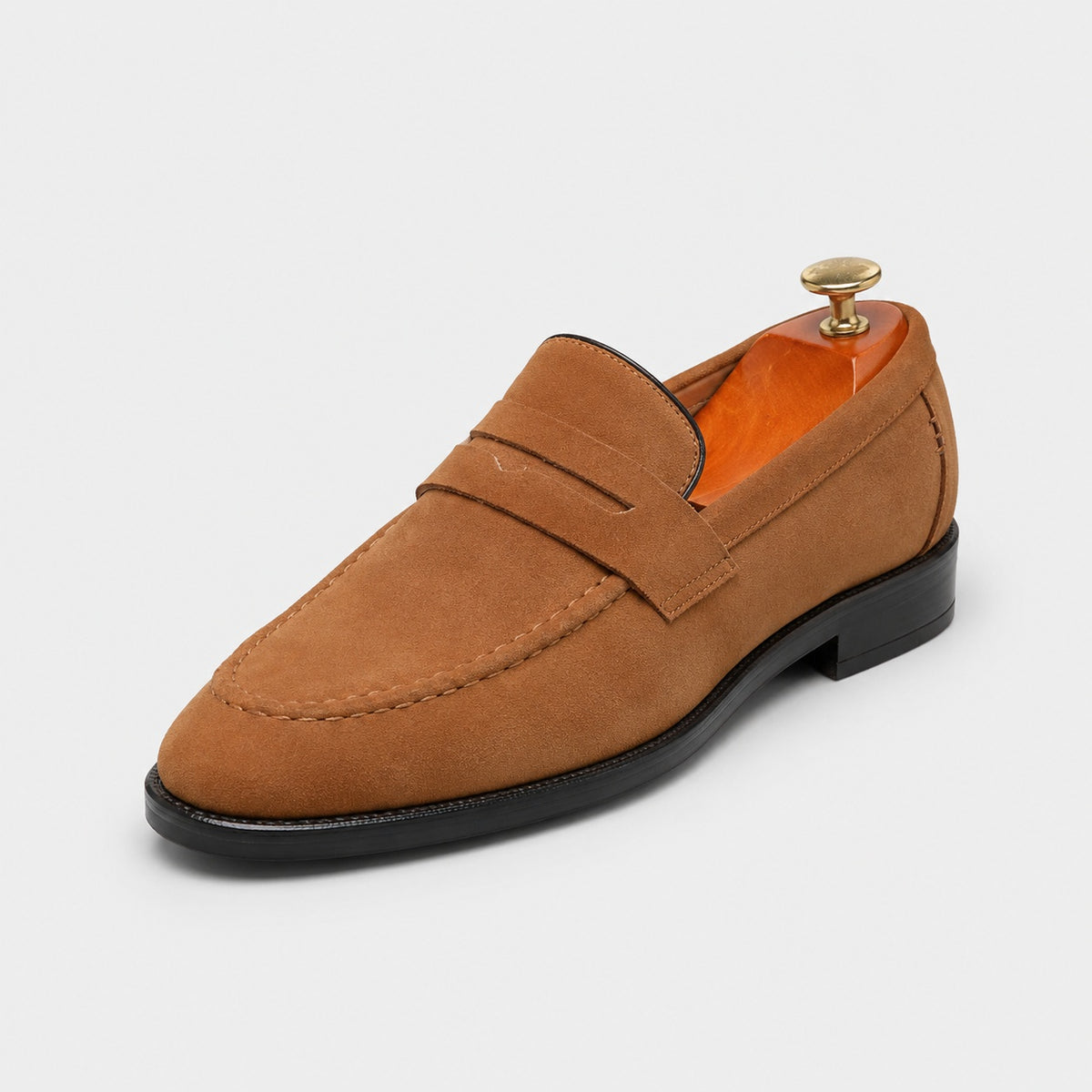 Noble Chaussure Mocassin Homme Daim Mocassins Homme Marron En Daim Classique