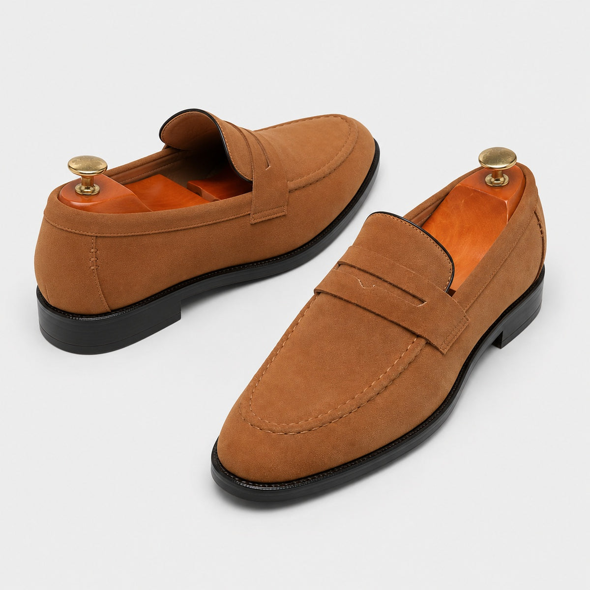 Noble Chaussure Mocassin Homme Daim Mocassins Homme Marron En Daim Classique