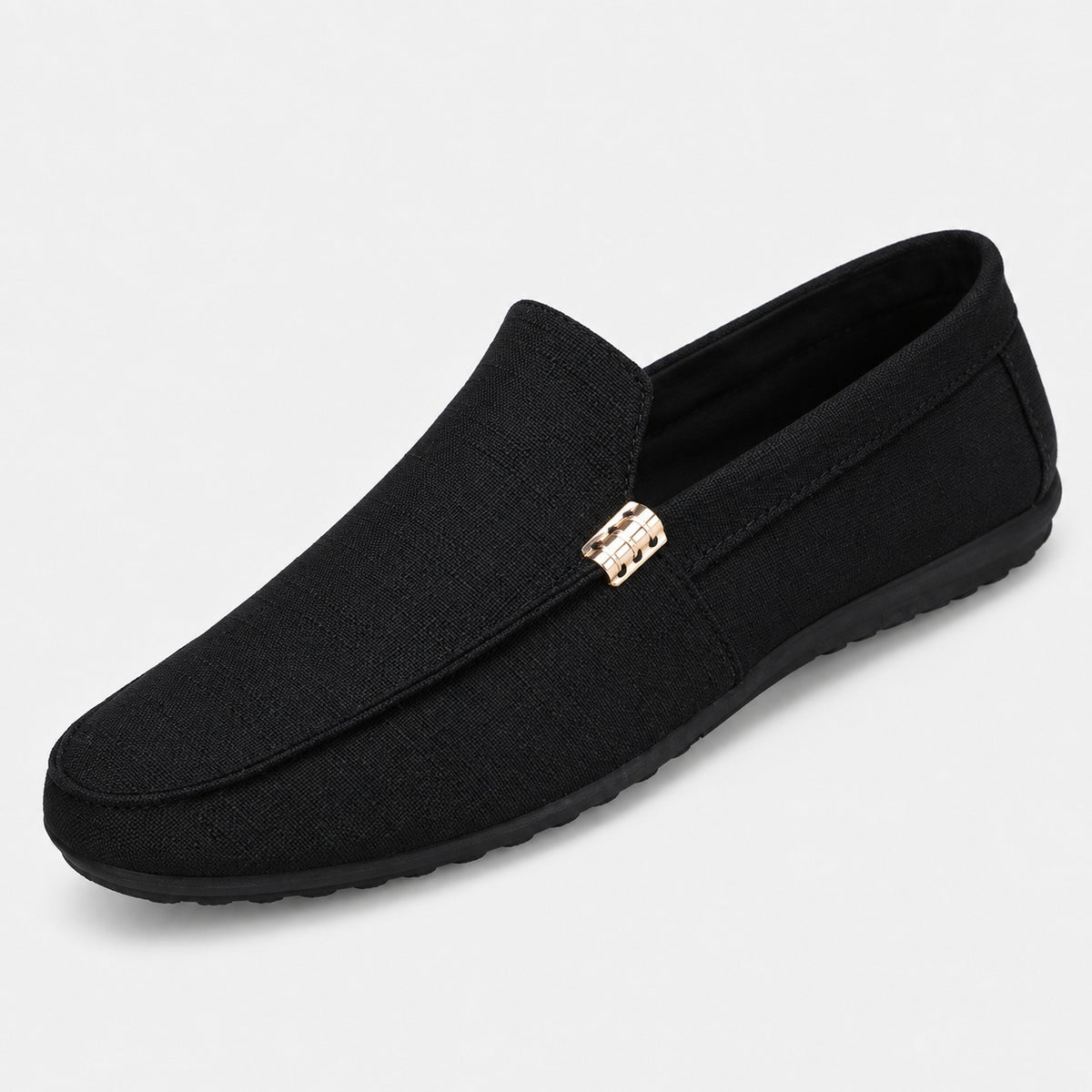 Noble Chaussure Mocassin Homme En Toile Mocassin Homme Noir Confortable