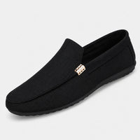 Noble Chaussure Mocassin Homme En Toile Mocassin Homme Noir Confortable
