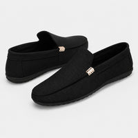 Noble Chaussure Mocassin Homme En Toile Mocassin Homme Noir Confortable