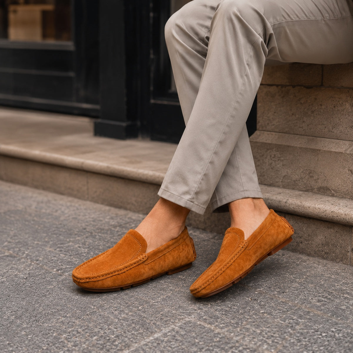 Noble Chaussure Mocassin Homme Marron Bateaux Mocassin Homme Marron Clair