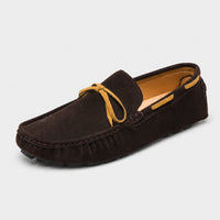 Noble Chaussure Mocassin Homme Marron Mocassin Homme Classique De Conduite À Nœud Marron