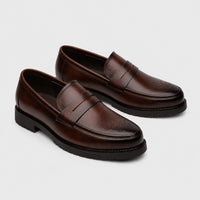 Noble Chaussure Mocassin Homme Marron Mocassin Marron Vernis