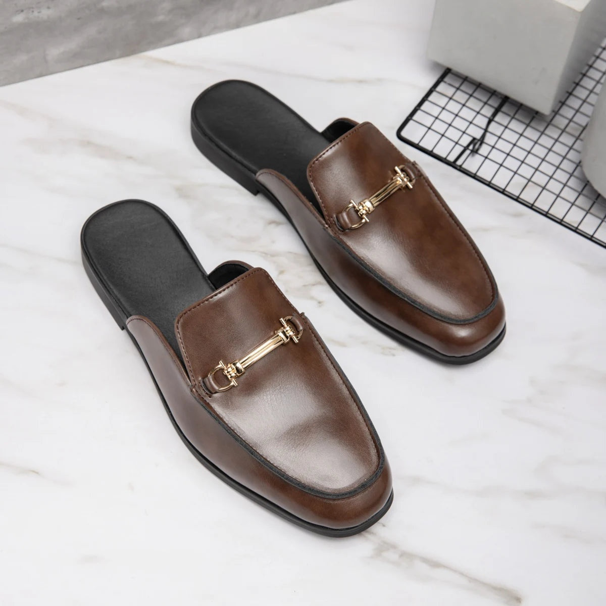 Noble Chaussure Mocassin Homme Marron Mocassins Mules Homme Marron