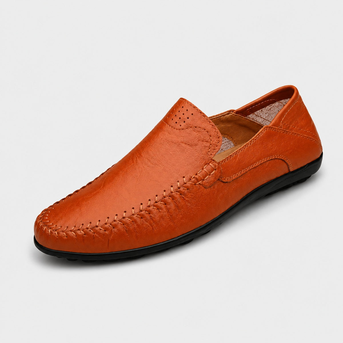 Noble Chaussure Mocassin Homme Marron Mocassins Orthopédiques De Marche Pour Homme