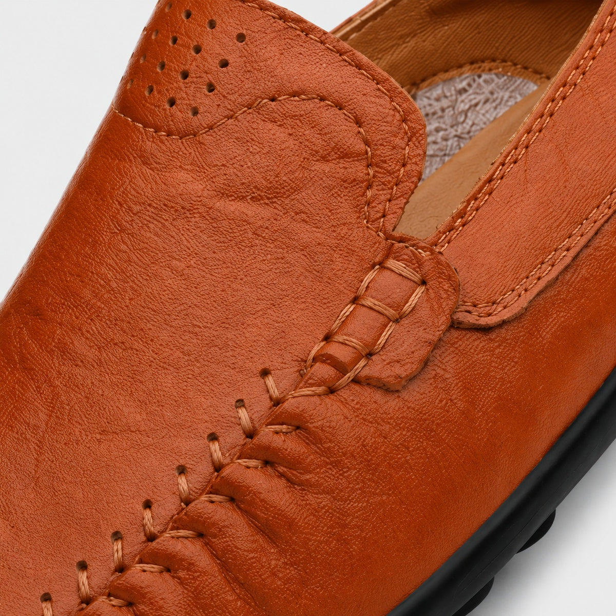 Noble Chaussure Mocassin Homme Marron Mocassins Orthopédiques De Marche Pour Homme