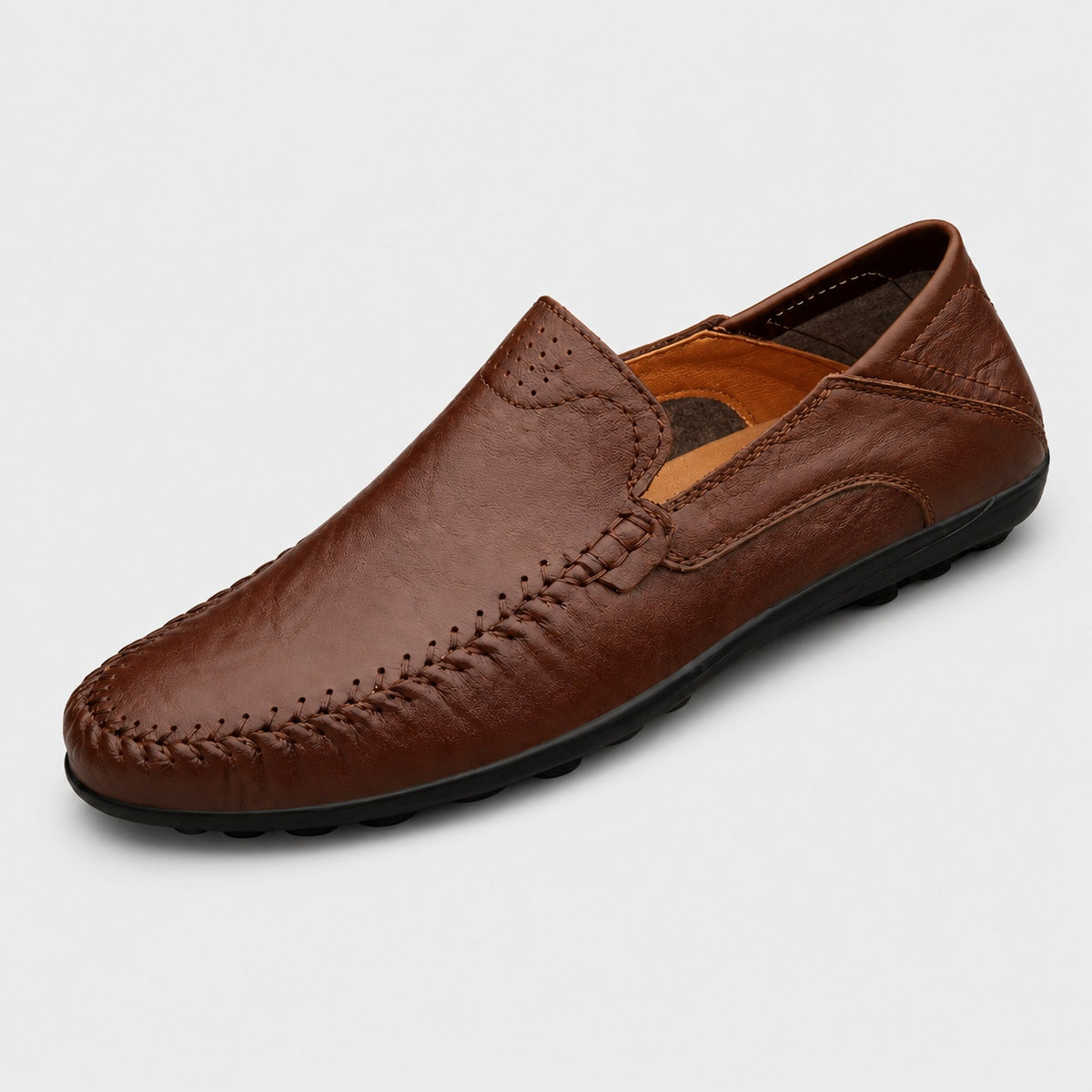 Noble Chaussure Mocassin Homme Marron Mocassins Orthopédiques Pour Homme