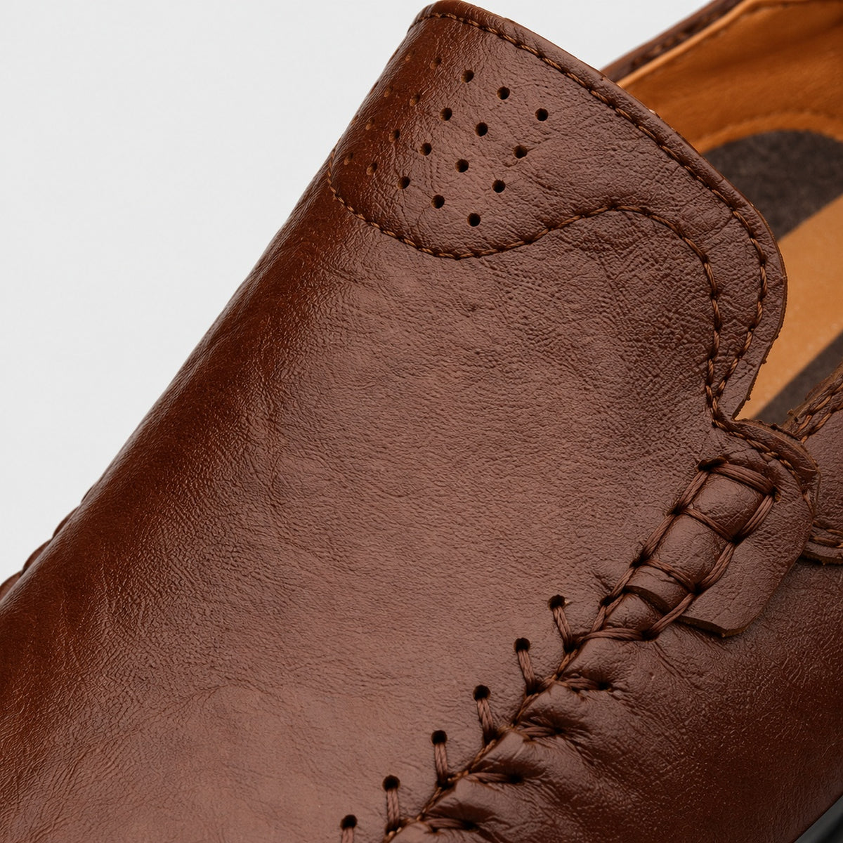Noble Chaussure Mocassin Homme Marron Mocassins Orthopédiques Pour Homme