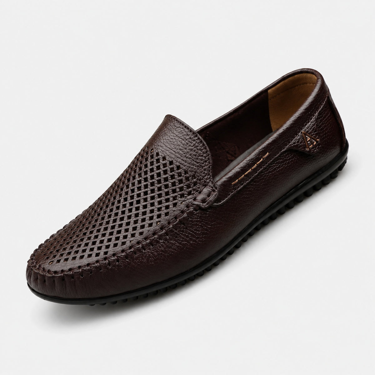 Noble Chaussure Mocassin Homme Marron Mocassins Souples En Cuir Synthétique