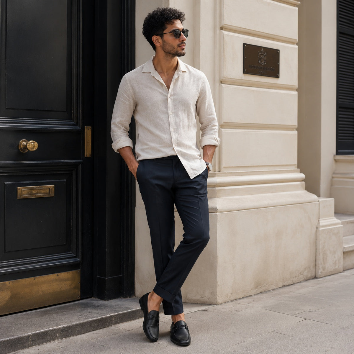Noble Chaussure Mocassin Homme Noir Chausson Mocassin Mule Ouvert Noir