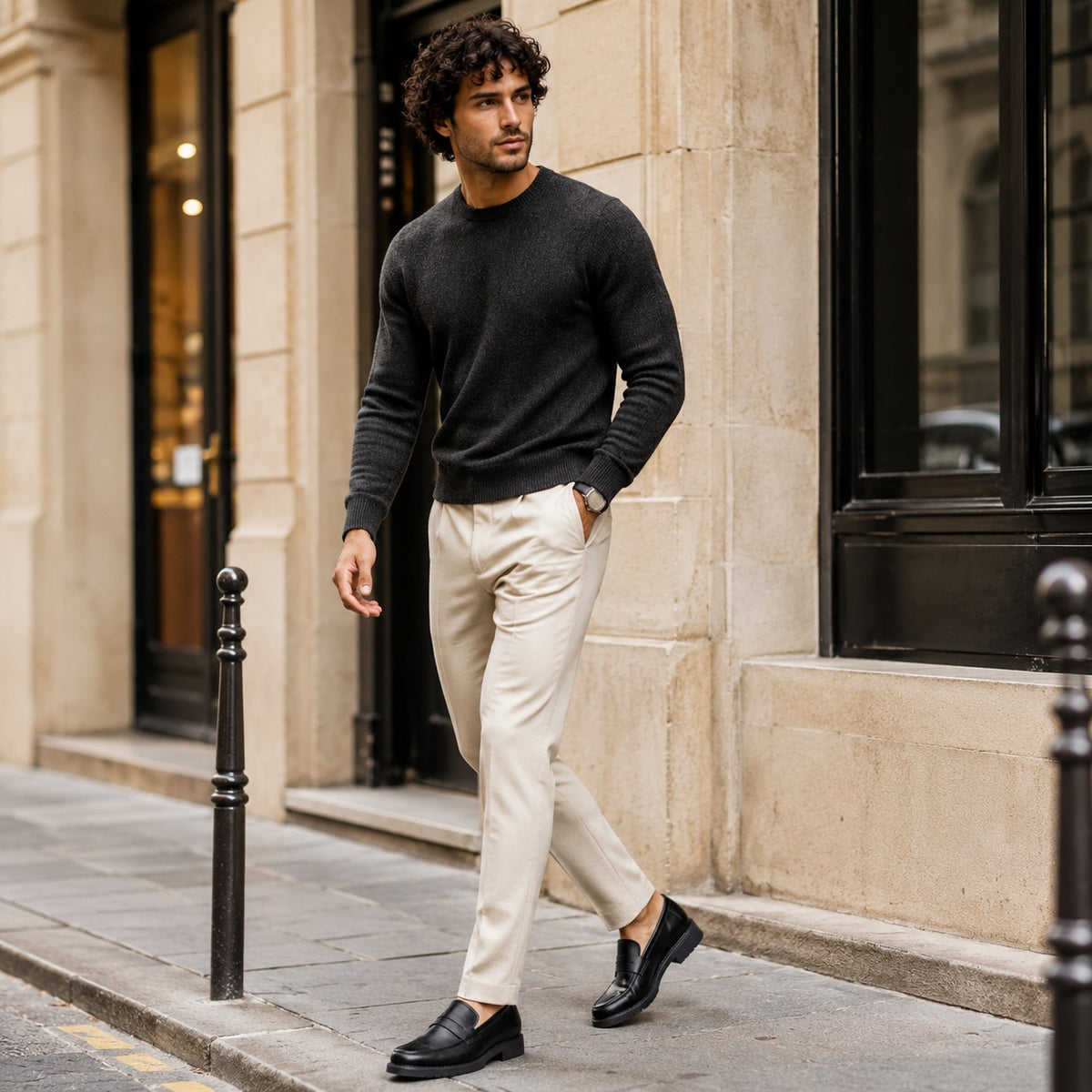 Noble Chaussure Mocassin Homme Noir Mocassin Homme Luxe Noir