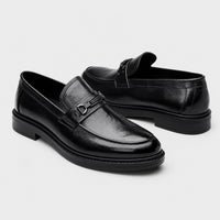 Noble Chaussure Mocassin Homme Noir Mocassin Homme Noir Brillant