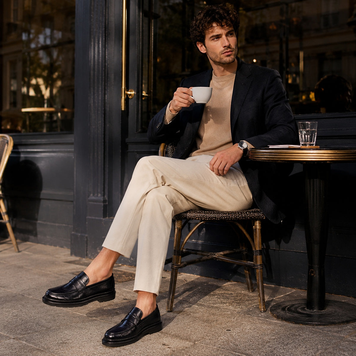 Noble Chaussure Mocassin Homme Noir Mocassin Noir Homme Luxe